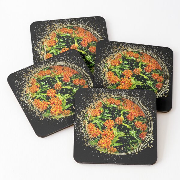 Item preview, Bright Orange Colorful Butterfly Weed Design designed and sold by EarthArtDesigns.