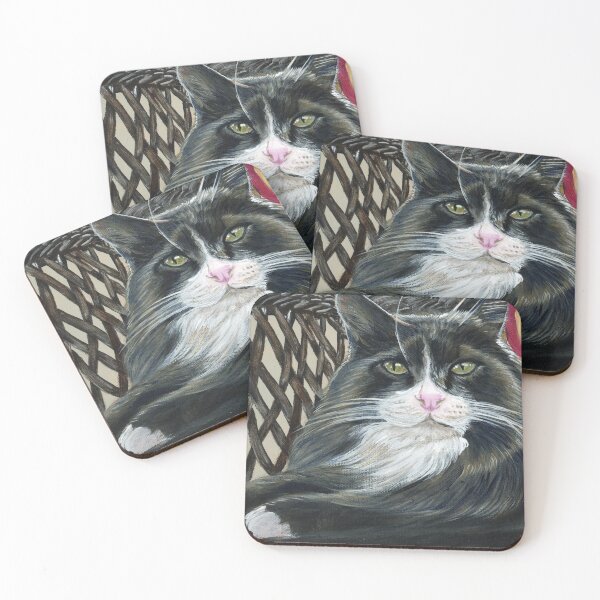 Item preview, Fluffy Black Cat designed and sold by Linda Sholberg.