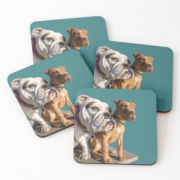 Item preview, The two faithful friends, the boxer and the bulldog. designed and sold by Karine Dupras.