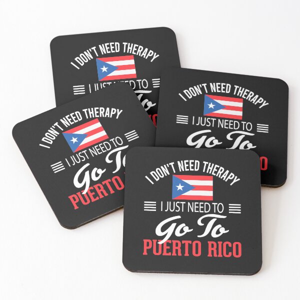 Item preview, I Don't Need Therapy I Just Need to Go to  Puerto Rico-  Puerto Rican Flag  designed and sold by obedtheartist.