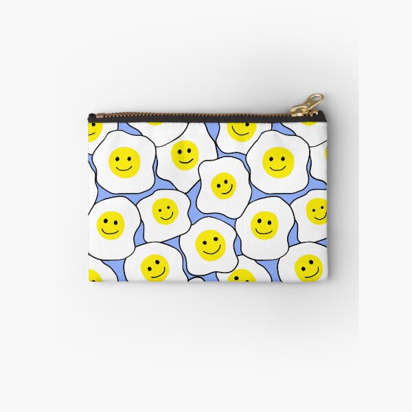 Item preview, Happy Eggs Smiling Faces Blue designed and sold by Julie Erin Designs.