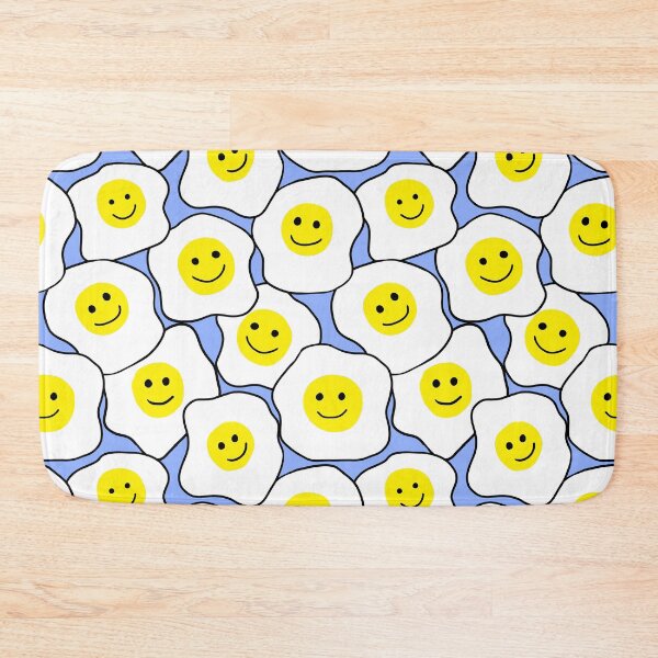 Item preview, Happy Eggs Smiling Faces Blue designed and sold by Julie Erin Designs.