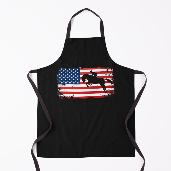 Item preview, Equestrian Horse Riding USA Flag America Horses Competition designed and sold by gkao.