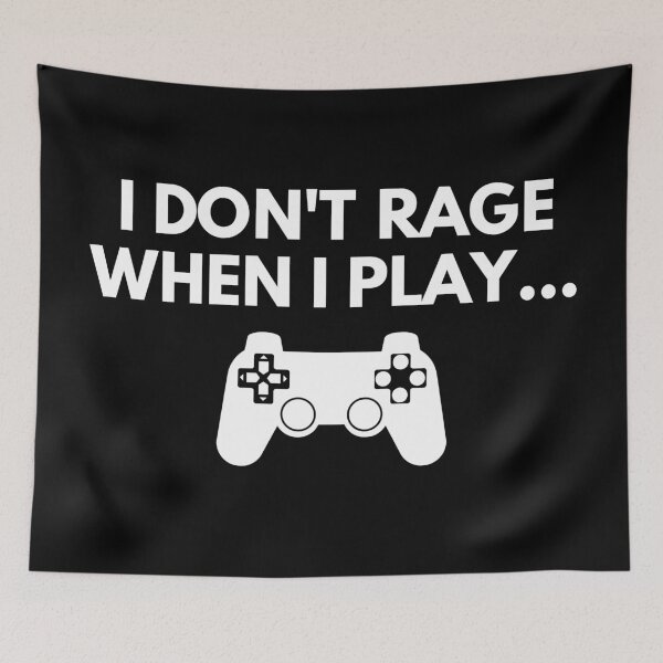 Item preview, I Don't Rage When I Play (White) designed and sold by FilipeFerreira.