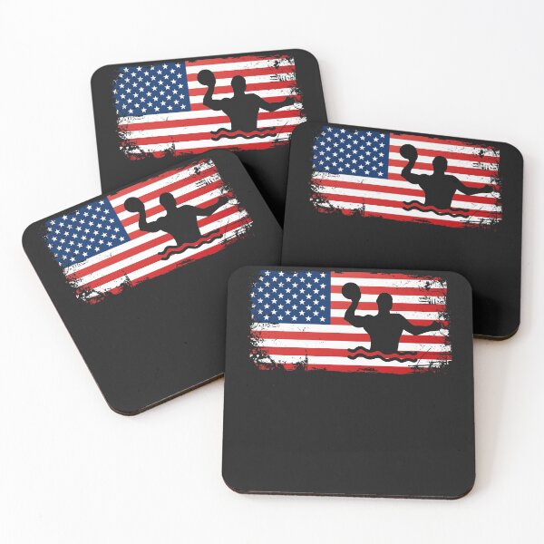 Artikelvorschau, Wasserballspieler USA Flagge Amerika Sport Team Schwimmen Spielball entworfen und verkauft von gkao.