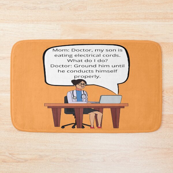 Item preview, Doctor, My Son Is Eating Electrical Cords-Electrician Pun Humor designed and sold by goodguy53.