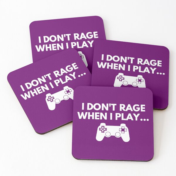 Item preview, I Don't Rage When I Play (Purple BG) designed and sold by FilipeFerreira.