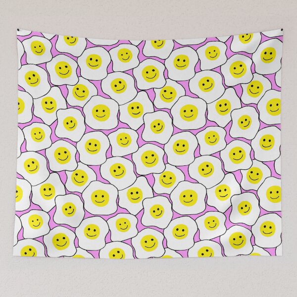 Item preview, Happy Eggs Smiling Faces Pink designed and sold by Julie Erin Designs.