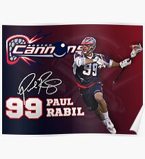Paul Rabil Lacrosse Boston Cannons Poster Poster