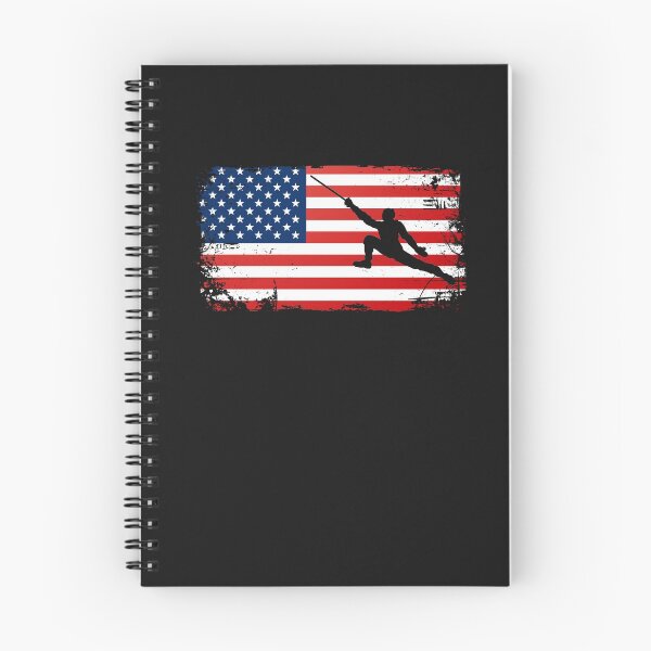 Item preview, Fencing Fencer USA Flag America En Garde Sport Match Blade designed and sold by gkao.