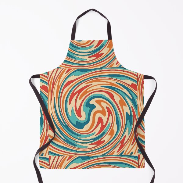 Item preview, 1970's Psychedelic Swirl in Teal, Red and Orange designed and sold by CatharticTick.