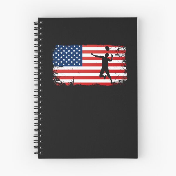 Item preview, Badminton Player USA Flag America Shuttlecock Court Sport designed and sold by gkao.