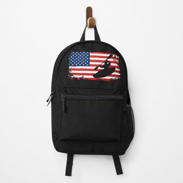 Item preview, Kayak Kayaking Kayaker USA Flag America Canoeing Slalom Boat designed and sold by gkao.