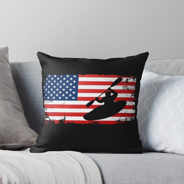 Item preview, Kayak Kayaking Kayaker USA Flag America Canoeing Slalom Boat designed and sold by gkao.