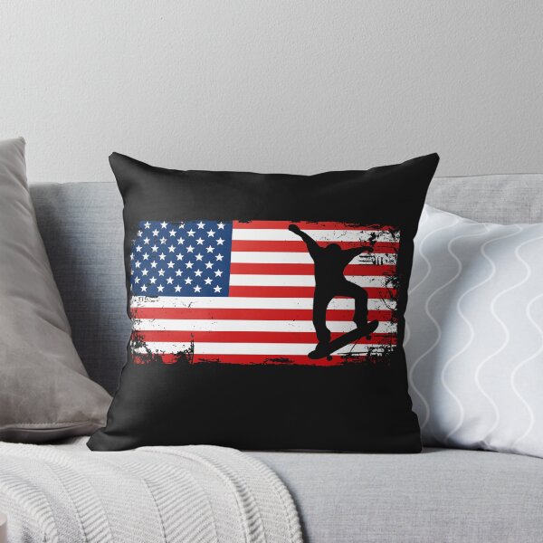 Item preview, Skateboarding Skateboarder USA Flag American Skateboard Team designed and sold by gkao.