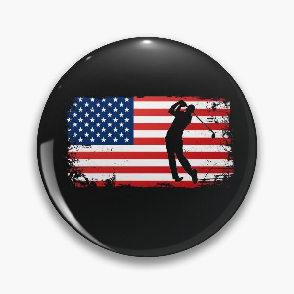 Item preview, Golf Golfer USA Flag America Golfing Swing Club Hole In One designed and sold by gkao.