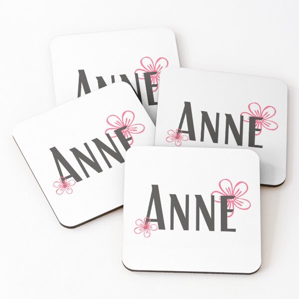 Item preview, ANNE Name with flowers designed and sold by Rocky Designs.