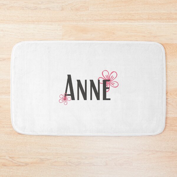 Item preview, ANNE Name with flowers designed and sold by Rocky Designs.