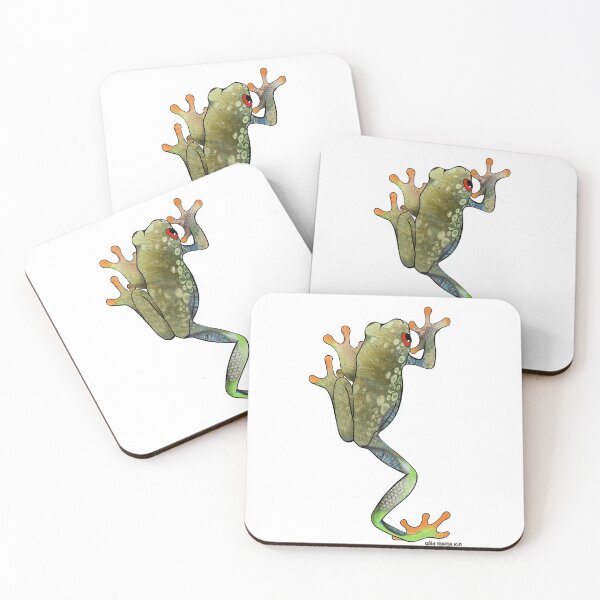 Item preview, Red Eye Green Tree Frog  designed and sold by WildMamaKin.