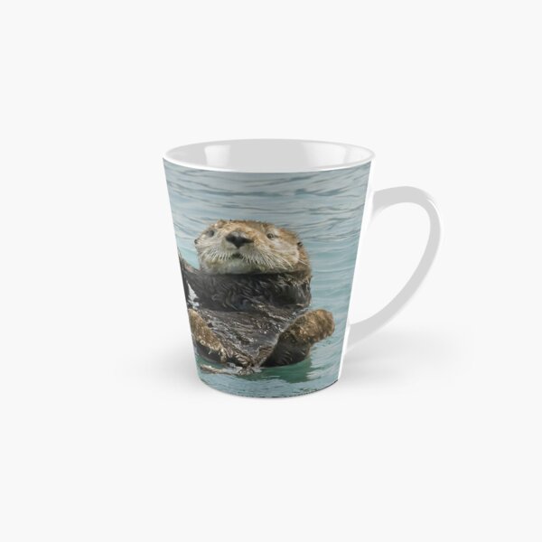 To my significant otter mug / Unique anniversary gift / Floating otters  holding hands / 10 Oz Mug / E_MNC_025 - Victorian Print