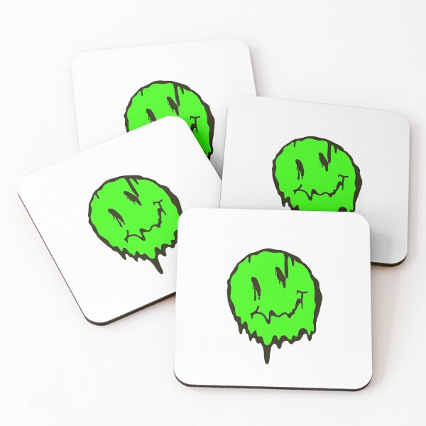 Item preview, Green Melted Smiley Face designed and sold by seascallop.