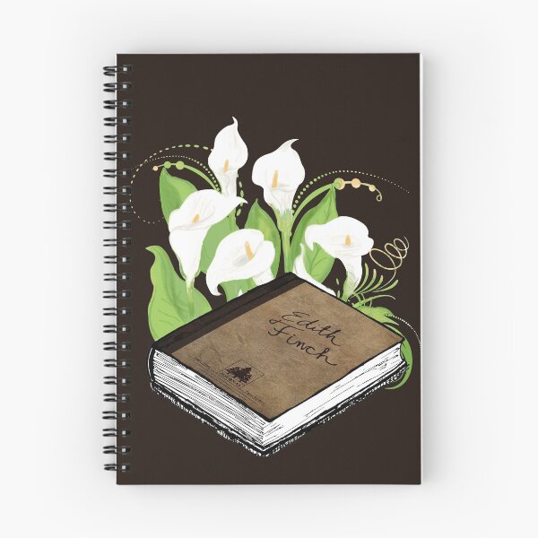 Item preview, Edith Finch journal with flowers designed and sold by katemargoli.
