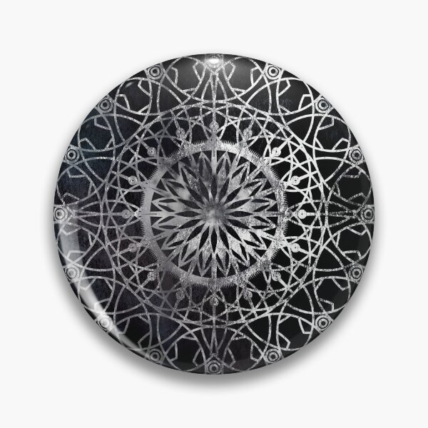 Artikelvorschau, Feuerblüten-Kreis-Mandala - Schwarz entworfen und verkauft von Erik Fox-Jackson.