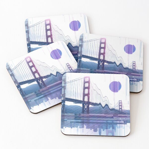 Item preview, Golden Gate Bridge Glitch designed and sold by ShaireProd.