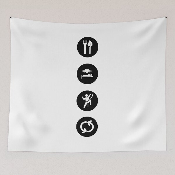 Item preview, Eat. Sleep. Climb. Repeat. Rock Climbing designed and sold by Boulder Design Co.
