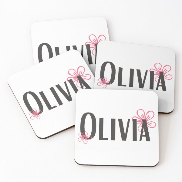 Item preview, OLIVIA Name with flowers designed and sold by Rocky Designs.
