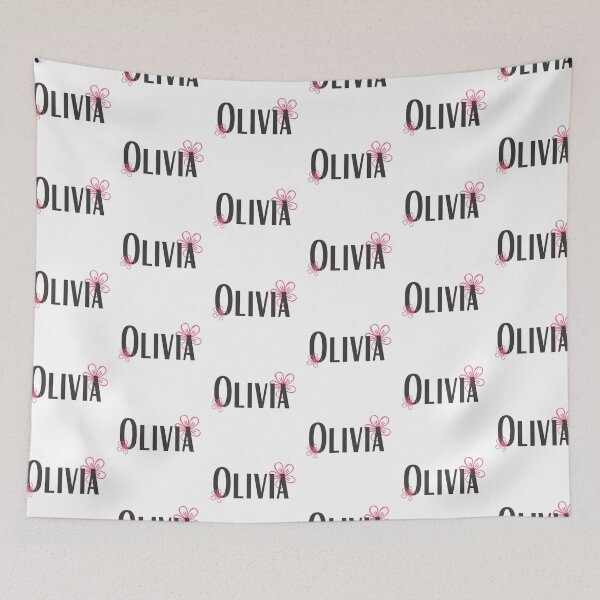 Item preview, OLIVIA Name with flowers designed and sold by Rocky Designs.