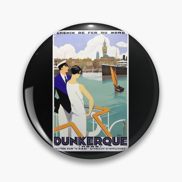 Item preview, Vintage Travel Poster France  Dunkerque  designed and sold by yahChiolam.