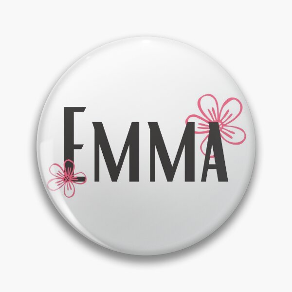 Item preview, EMMA Name with flowers designed and sold by Rocky Designs.