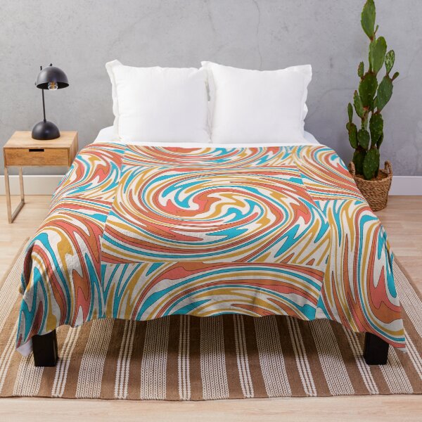 Item preview, Summer Inspired Marbled Swirl in Teal, Pink and Orange designed and sold by CatharticTick.