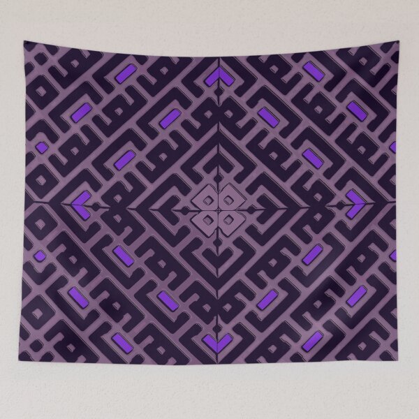 Item preview, Dust mauve, purple and black crosses pattern designed and sold by Eejee-SK.