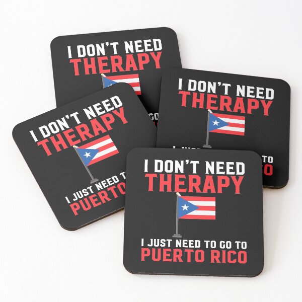 Item preview, Puerto Rican  Flag  I Don't Need Therapy I Just Need to Go to Puerto Rico designed and sold by obedtheartist.