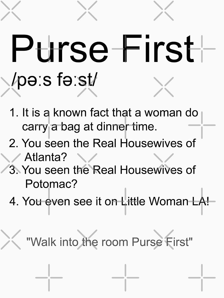 "Purse First Definition" Essential TShirt for Sale by nationalpride