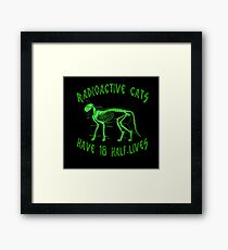 Radioactive Cats Framed Print