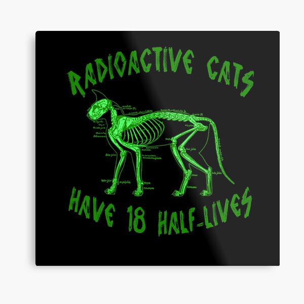 Radioactive Cats Metal Print