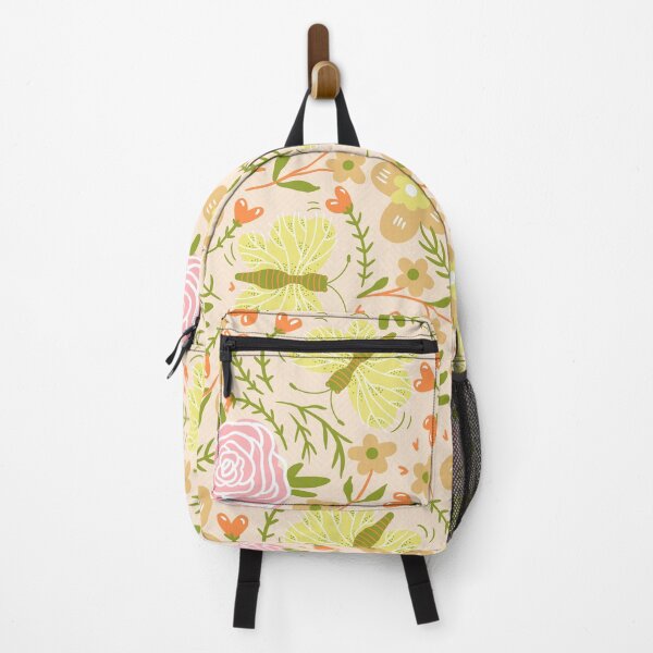 Item preview, Abstract Flowers and Green Leaves, Roses and Butterflies, Botanical Flower and Leaf Pattern designed and sold by silviaol.