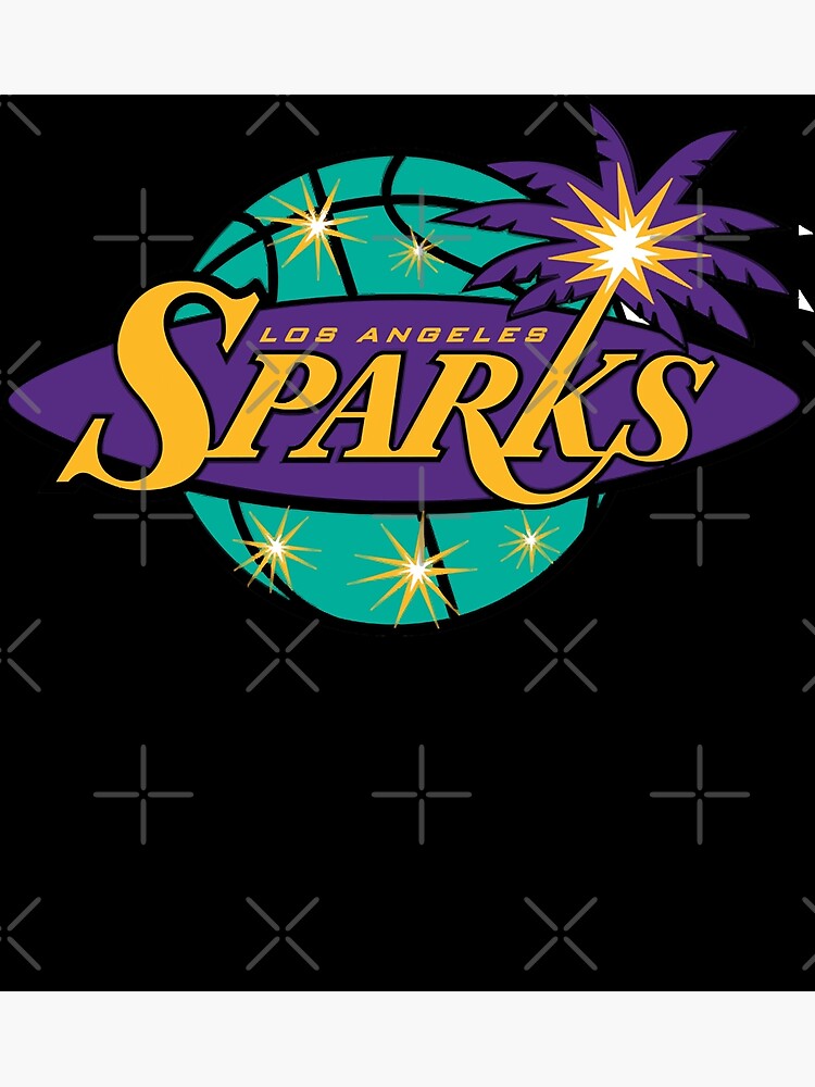 Music Retro Los Angeles Sparks Fitted Scoop Christmas Essential T