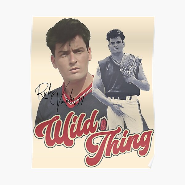 Ricky Vaughn Major League - vintage glasses and hat - Major League -  Posters and Art Prints