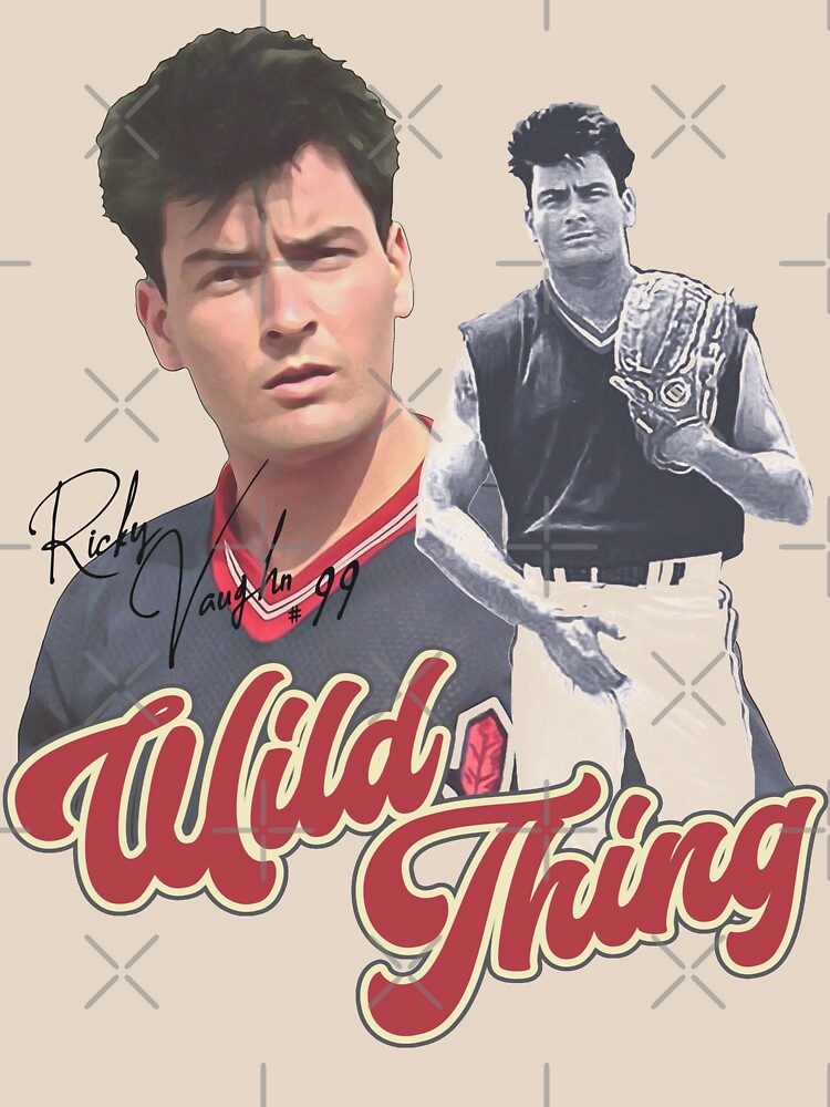 RICKY VAUGHN JERSEY SHIRT WILD THING  Essential T-Shirt for Sale by  Chramanzee