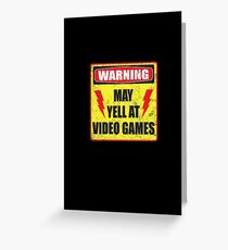 Gamer Warning Greeting Card