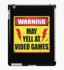 Gamer Warning iPad Case/Skin