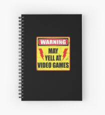 Gamer Warning Spiral Notebook