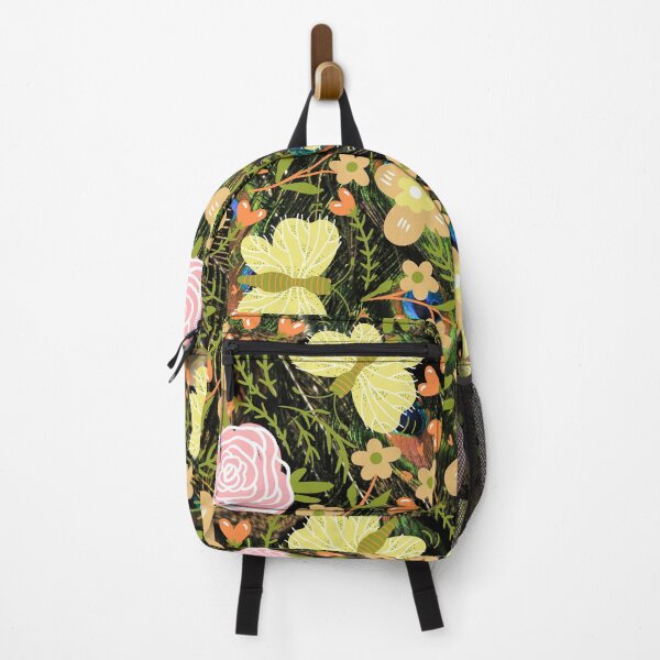 Item preview, Abstract Flowers and Green Leaves, Roses and Butterflies, Botanical Flower and Leaf Pattern designed and sold by silviaol.