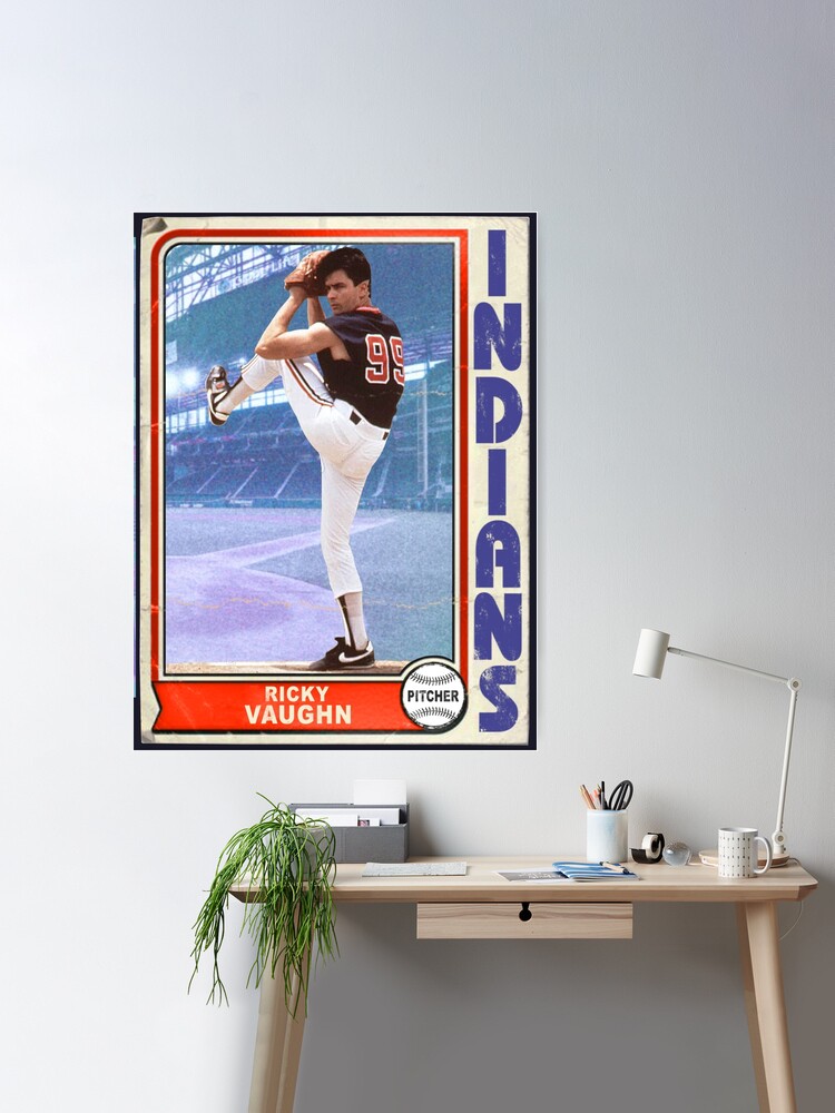 Ricky Wild Thing Vaughn Trading Card Poster for Sale by alhern67