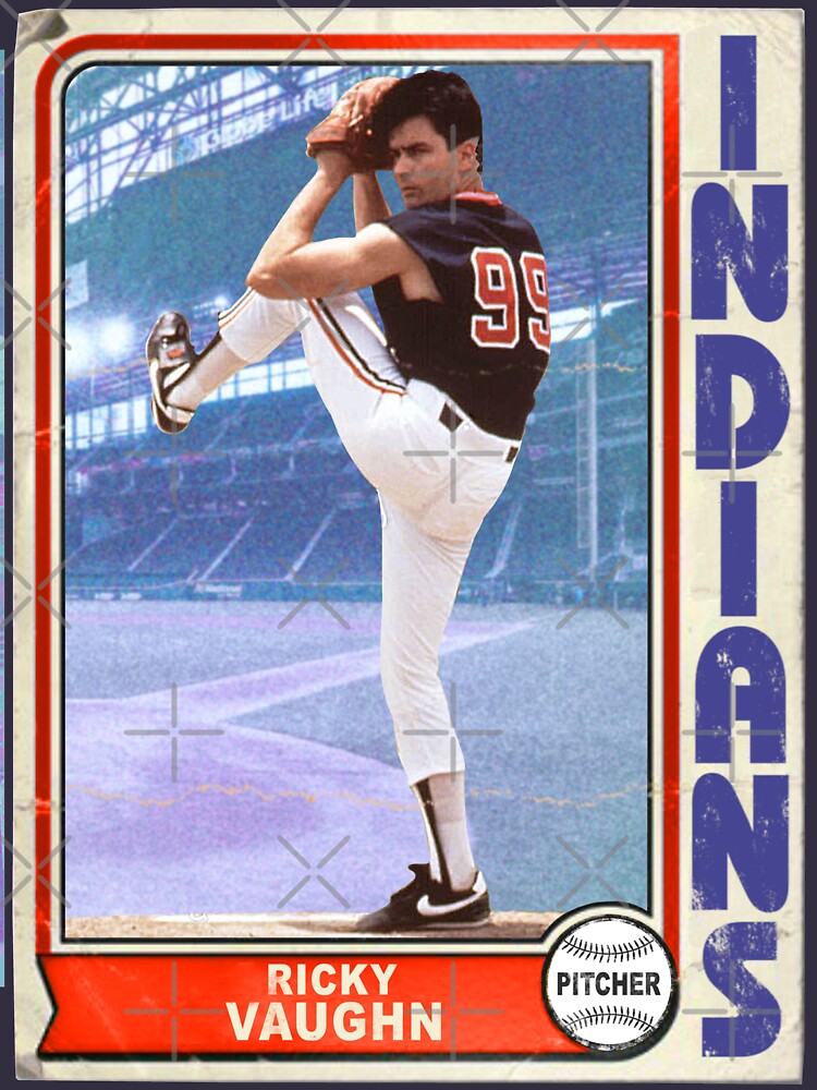 Ricky 'Wild Thing' Vaughn Retro Trading Card | Essential T-Shirt