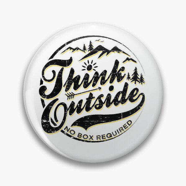 Item preview, Think Outside No Box Required - Funny Camper & Hiker designed and sold by SeleneFrances.